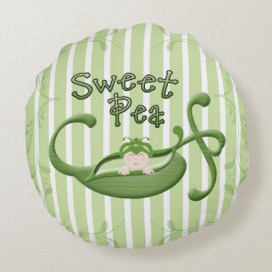 Sweet Pea Rund Kudde