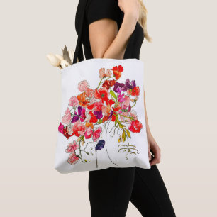 Sweet Pea Tote Bag Tygkasse