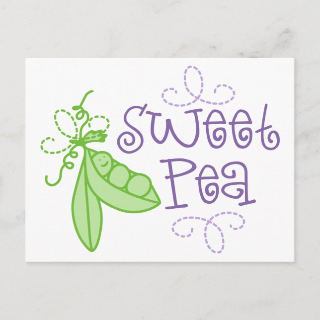 Sweet Pea Vykort (Framsida)