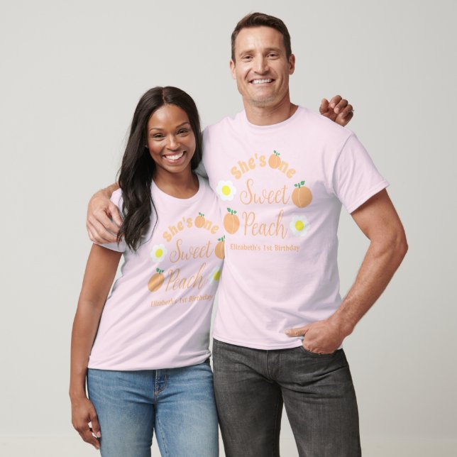Sweet Peach 1st Birthday T-Shirt (Unisex)