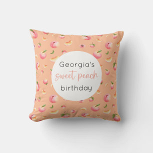 Sweet Peach Birthday Kudde
