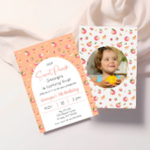 Sweet Peach Birthday Photo