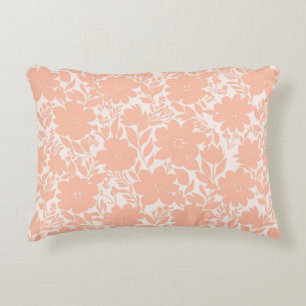Sweet Peach Blommar Flowers Prydnadskudde