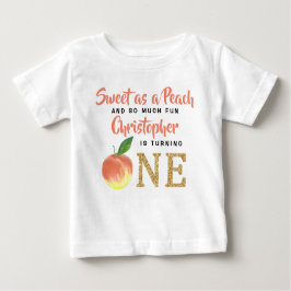 Sweet Peach Boys 1:a födelsedagen T Shirt