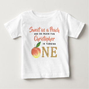 Sweet Peach Boys 1:a födelsedagen T Shirt