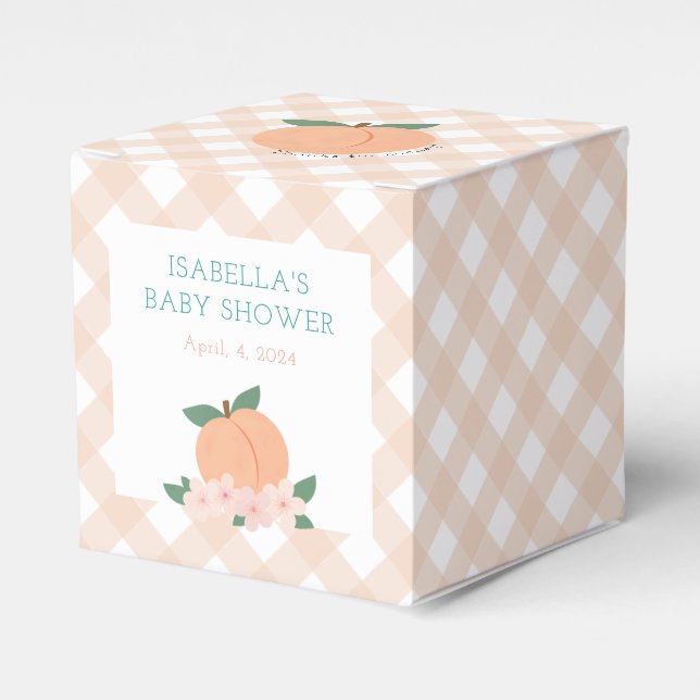 Sweet Peach & Gingham Presentaskar (Framsidan Sidan)