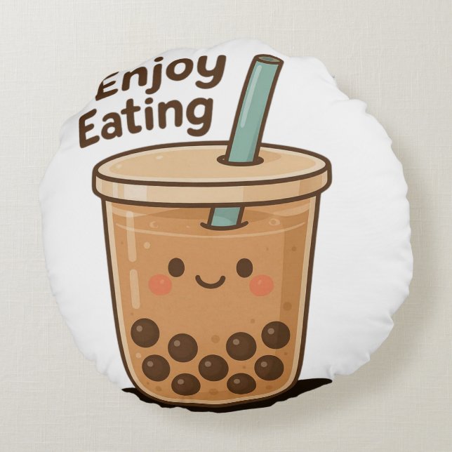 Sweet Pearl Charm Rund Kudde (Baksidan)