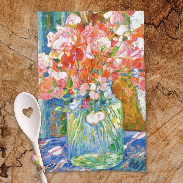 Sweet Peas Burk Theo van Rysselberghe Kökshandduk (Skapare uppladdad)