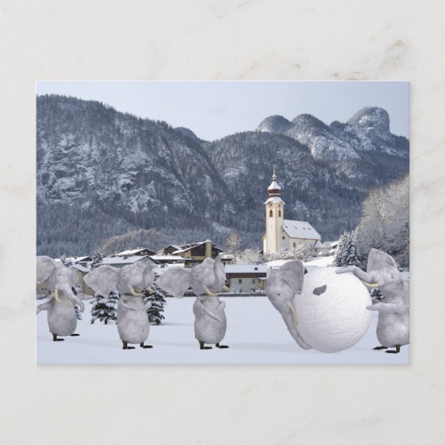 Sweet Pengphants Vykort (Framsida)