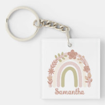 Sweet Personlig Boho Blommigt Rainbow