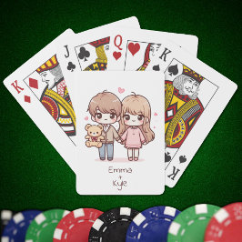 Sweet Personlig Chibi-Stil Nalle par Casinokort
