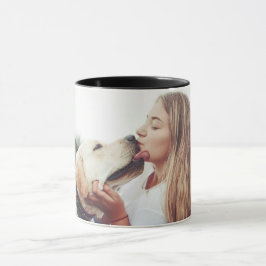 Sweet Pet Kiss Photo Modern Photo Mugg