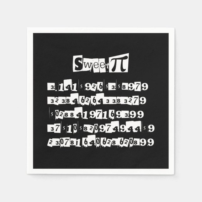 Sweet Pi Pappersservett (Framsidan)