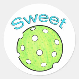 Sweet Pickle Pickleball Runt Klistermärke