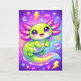 Sweet Pink and Purple Birthday Card for Girls Kort