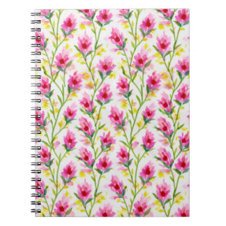 Sweet Pink Floral Pattern  Anteckningsbok