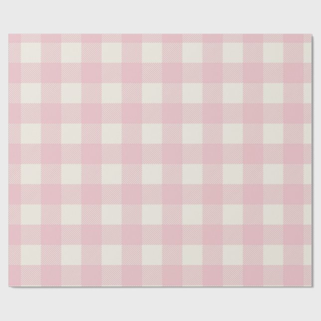 Sweet Pink Textured Pattern Wrapping Paper Presentpapper (Platt)