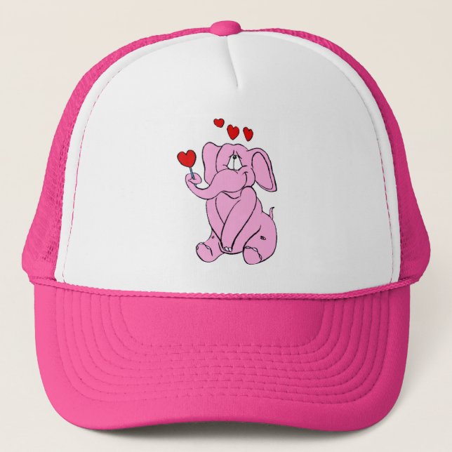 Sweet Pinky Hat Truckerkeps (Framsida)