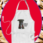 Sweet Pitbull Lab Mix Hund på Chefs Apron Förkläde<br><div class="desc">Den här valpen är redo att laga mat och göra det till bra. Perfektens gåva till en hund-älskande kock.</div>