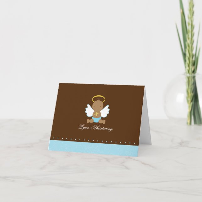 Sweet Pojke Christening Kort (Framsida)