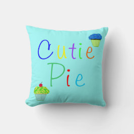 Sweet Pojke Cutie Paj Gult Blue Muffinss Kudde