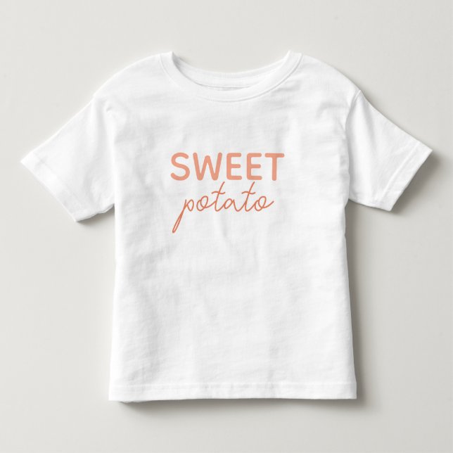 Sweet Potato Kids Thanksgiving T Shirt (Framsida)