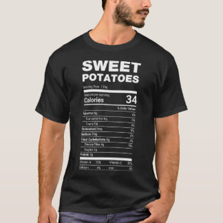 Sweet Potato Nutrition Funny Lazy Matching T Shirt