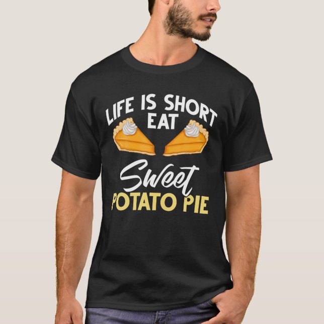 Sweet Potato Paj Recipe Homemade Vegan T Shirt (Framsida)