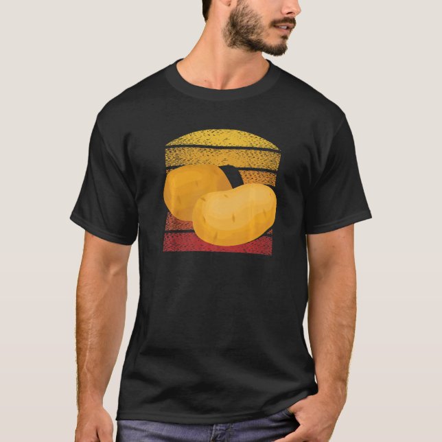 Sweet Potato Retro Potato T Shirt (Framsida)