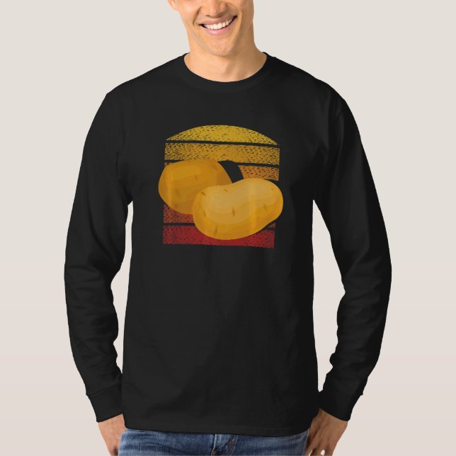 Sweet Potato Retro Potato T Shirt (Framsida)