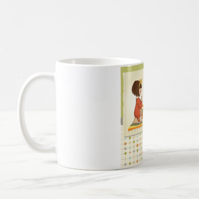 Sweet Praying Girl Thank You God Kaffemugg (Vänster)