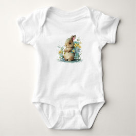 Sweet Precious Bunny Rabbit i Flowers T Shirt