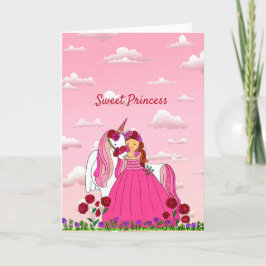 Sweet Princess Greeting Card Tack Kort
