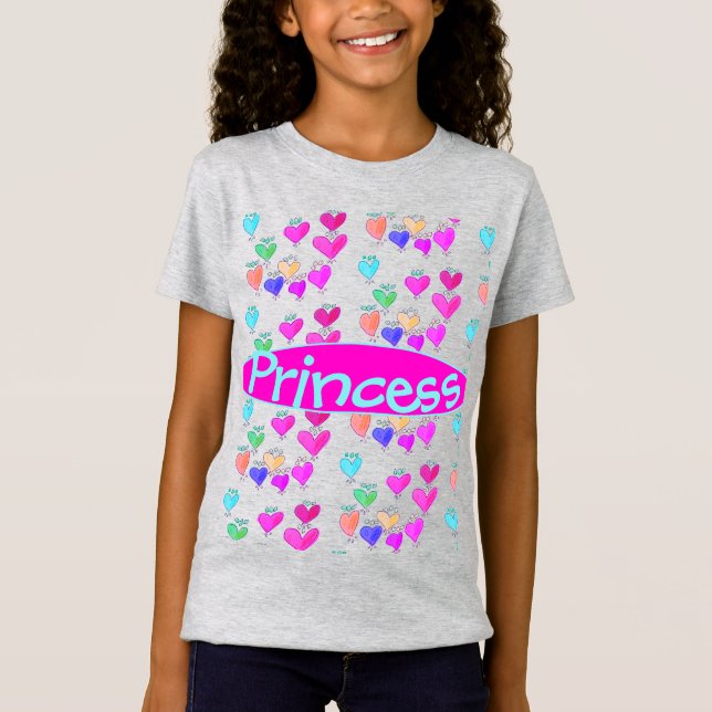 Sweet Princess Heart T-shirt (Framsida)