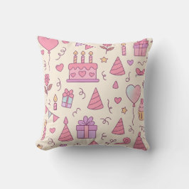 Sweet Princess Party Celebration Pattern Kudde