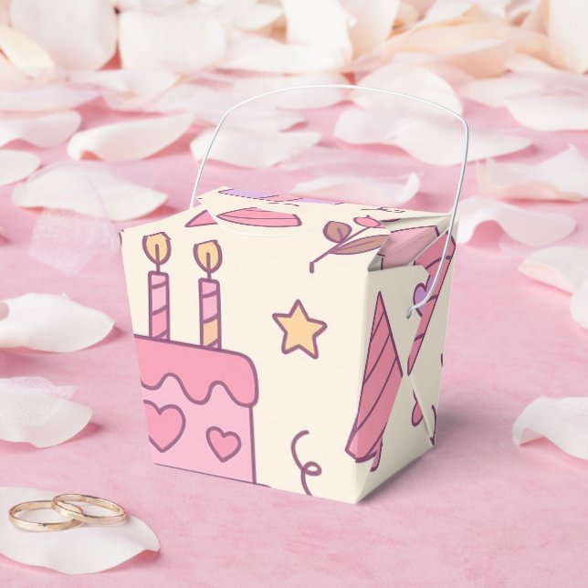Sweet Princess Party Celebration Pattern Presentaskar (Bröllop)