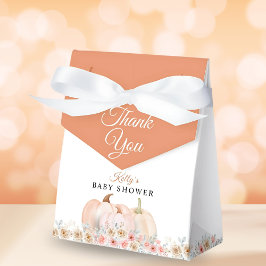 Sweet Pumpkin Blommigt Baby Shower Presentaskar