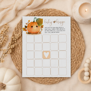 Sweet Pumpkin Fall Baby Bingo Anteckningsblock