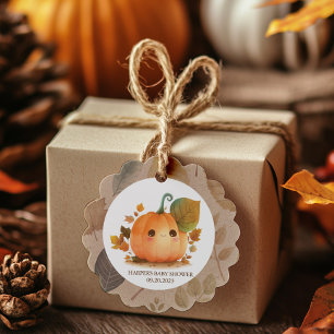 Sweet Pumpkin Fall Baby Shower Gåvor Etiketter