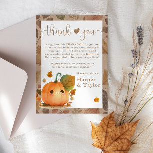 Sweet Pumpkin Fall Baby Shower Tack Kort