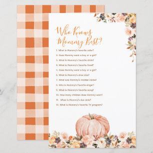 Sweet Pumpkin Rustic Blommigt som känner Mamma bäs