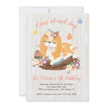 Sweet Puppy Födelsedagsfest inbjudan