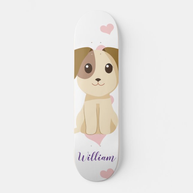 Sweet Puppy  Mini Skateboard Bräda 18,5 Cm (Framsida)