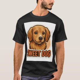 Sweet Puppy Sticker: Adorable Canine Decal Design T Shirt