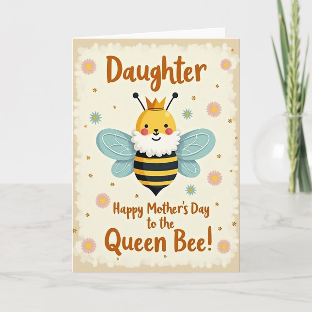 Sweet Queen Mothers Day Card Kort (Framsida)