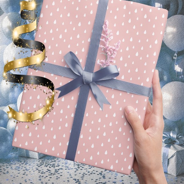 Sweet RainDrop Mönster Wrapping Papper Roll Presentpapper (Skapare uppladdad)