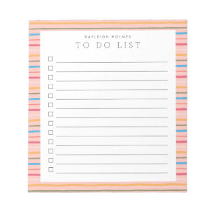 Sweet Rand Anpassningsbar to Do List Anteckningsbl Anteckningsblock