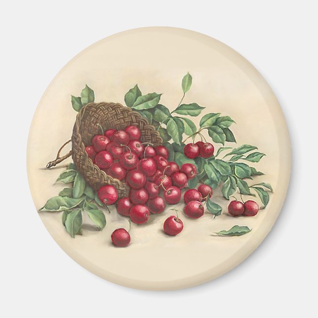 Sweet Red Cherries Magnet (Framsidan)