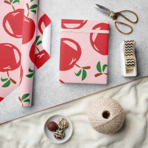 Sweet Red Cherry Mönster Presentpapper