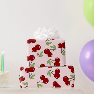 Sweet Red Cherry Mönster Presentpapper